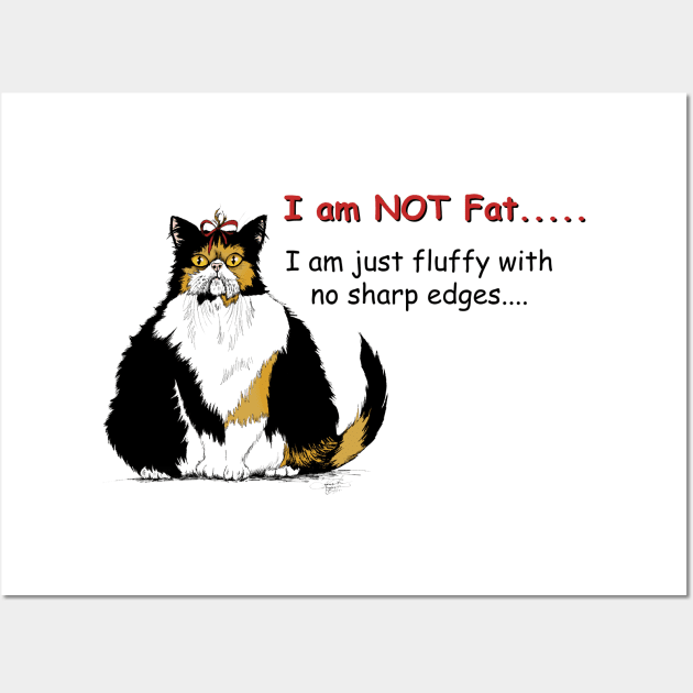 I am not fat cat Wall Art by tigressdragon